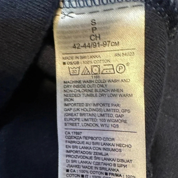 Banana Republic Men’s Small Navy Blue Sweater - Picture 3 of 4